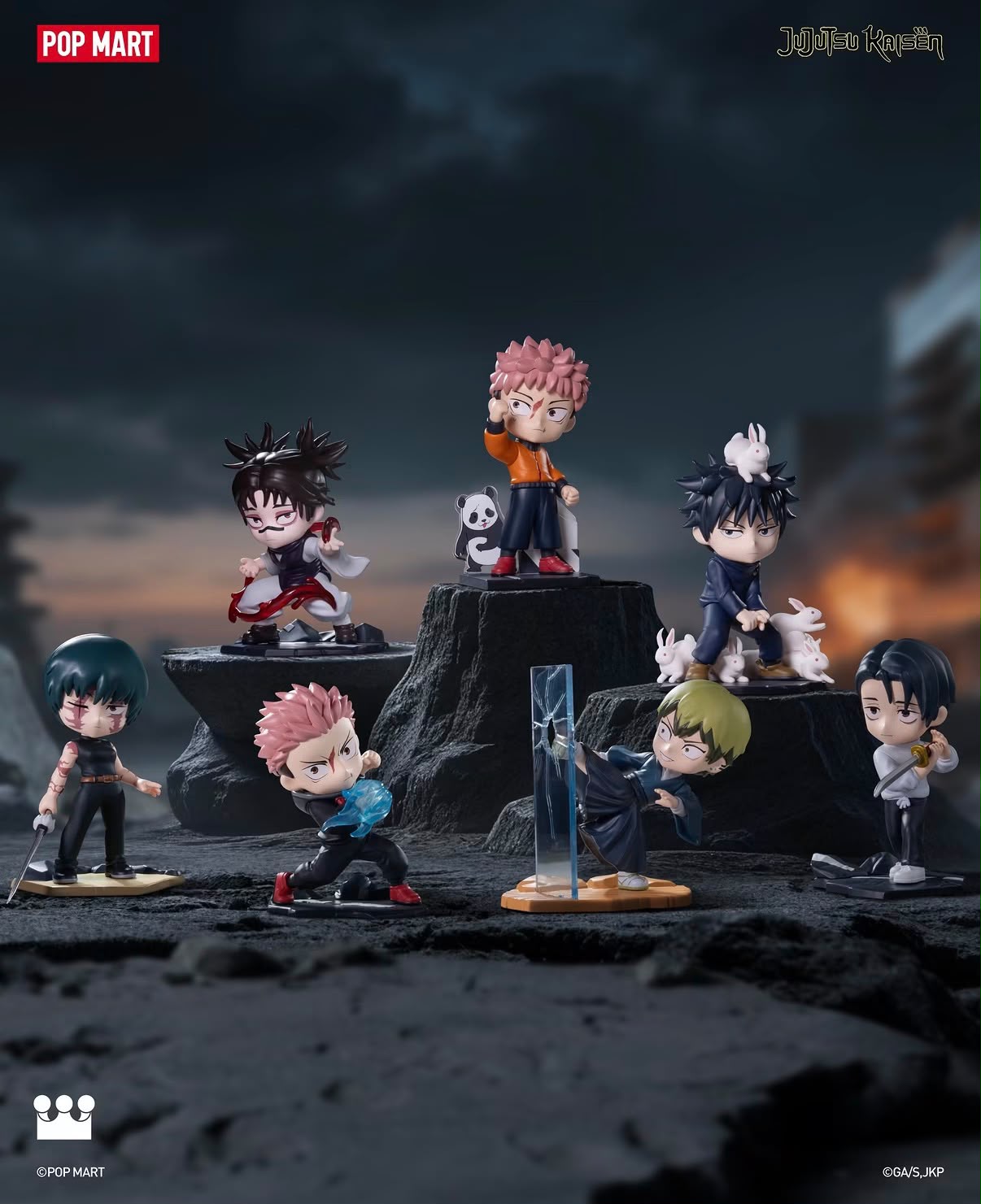 POP MART lança coleção de figuras inspirada no arco "Culling Game" de Jujutsu Kaisen