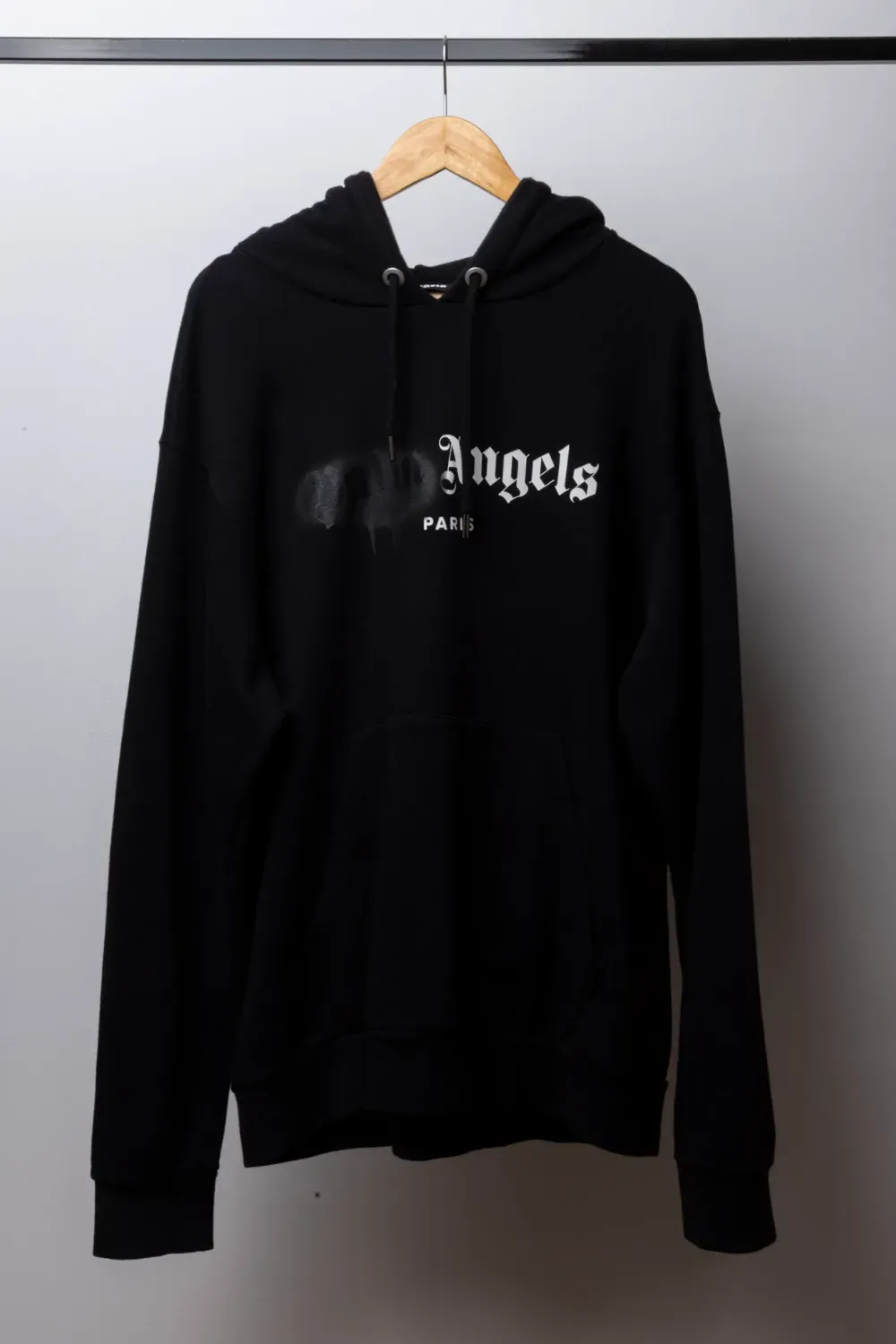 Moletom Palm Angels Paris Sprayed White Black