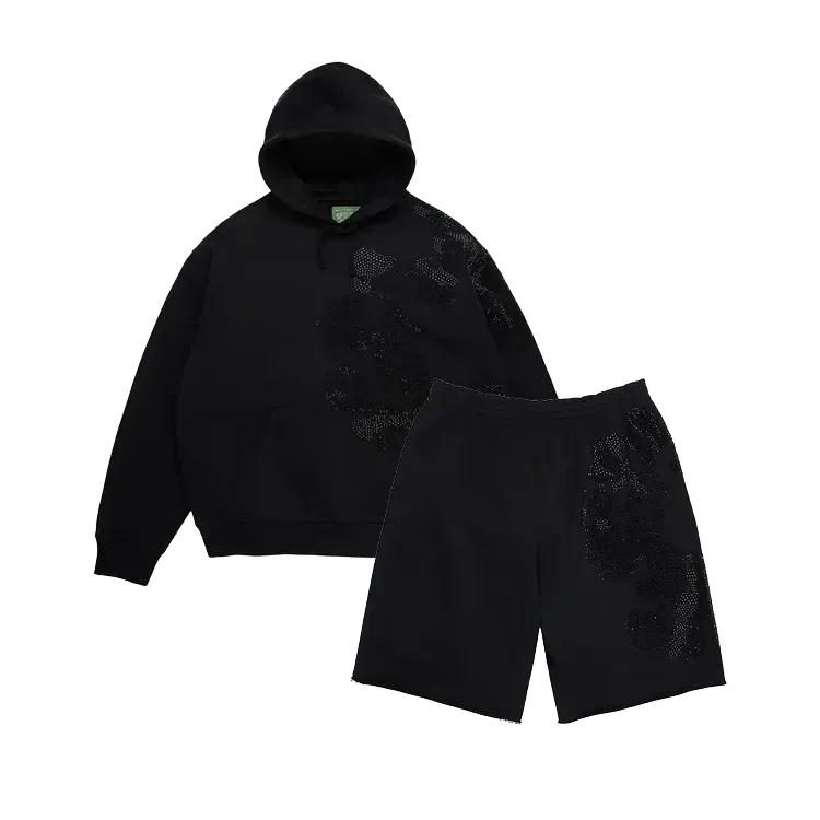 Conjunto Denim Tears Biggie Rhinestone Cotton Black
