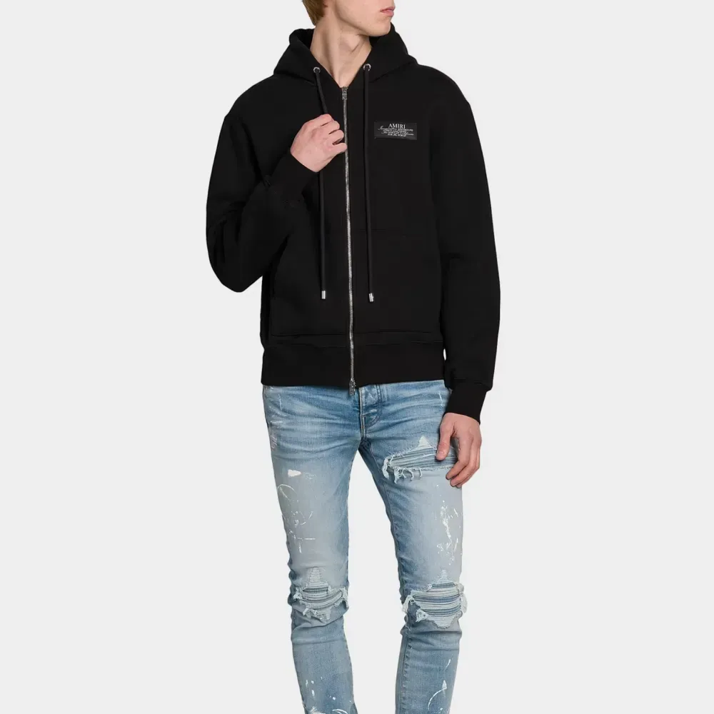 Moletom Amiri Spirit Zip Hoodie Black foto 1