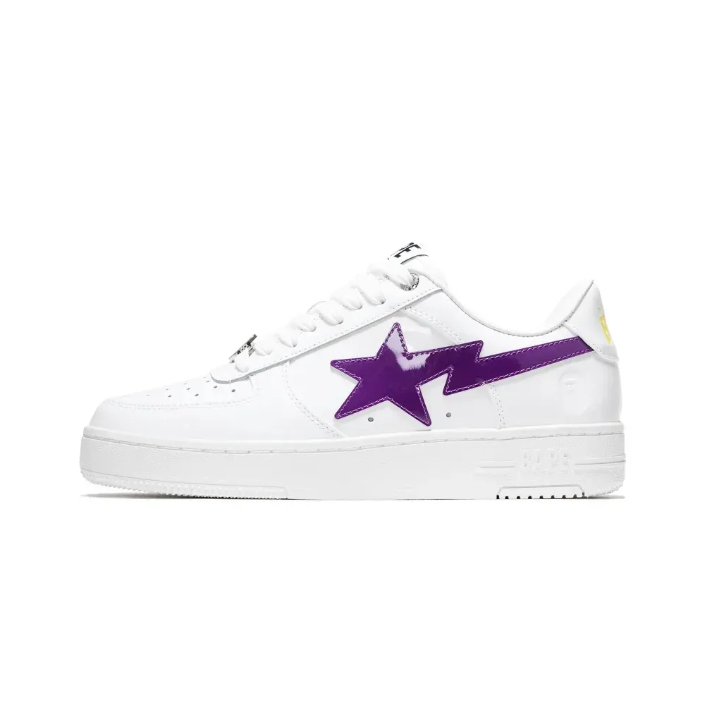 A Bathing Ape Bape Sta M2 White Purple foto 1