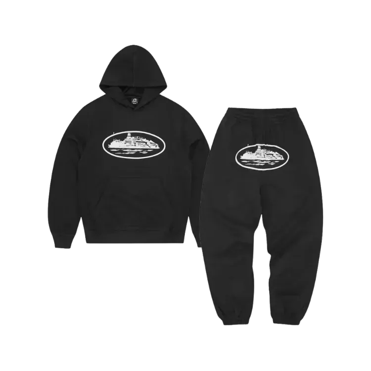 Conjunto Corteiz Alcatraz Graphic Black