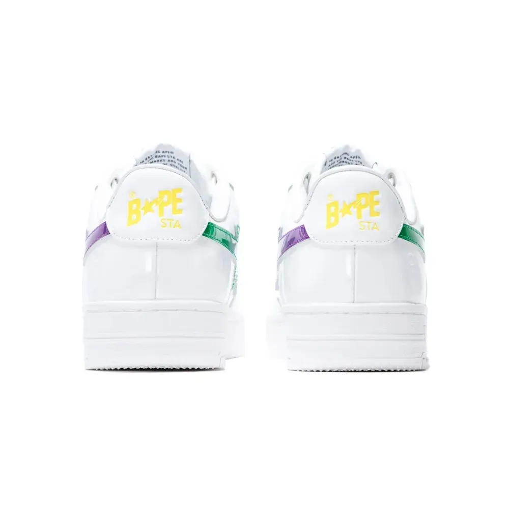 A Bathing Ape Bape Sta M2 White Purple foto 4