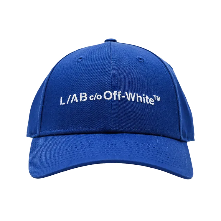 Boné Off-White L/AB Horizontal Embroidered Curved Brim Twill Blue