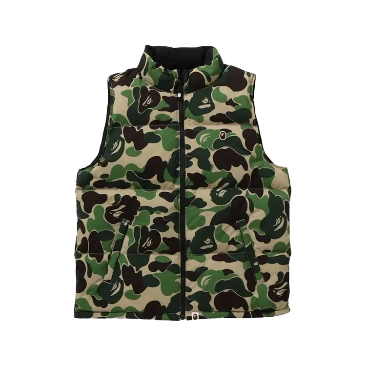 Colete BAPE ABC Camo Reversible Down Vest Green