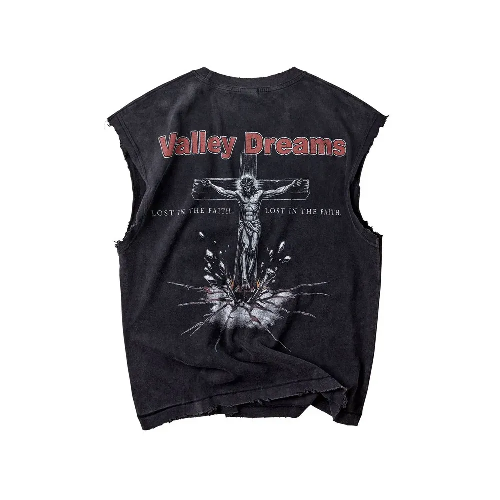 Regata Vale Lives Forever Concrete Cross Tank Black foto 1