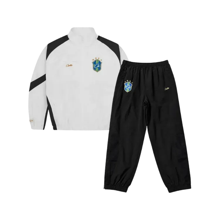 Conjunto Corteiz Olympic Shuku Brasil White Black
