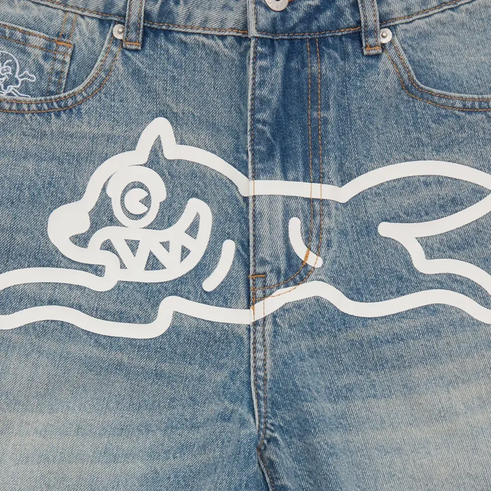 Bermuda Billionaire Boys Club Running Ice Cream Dog Blue Denim