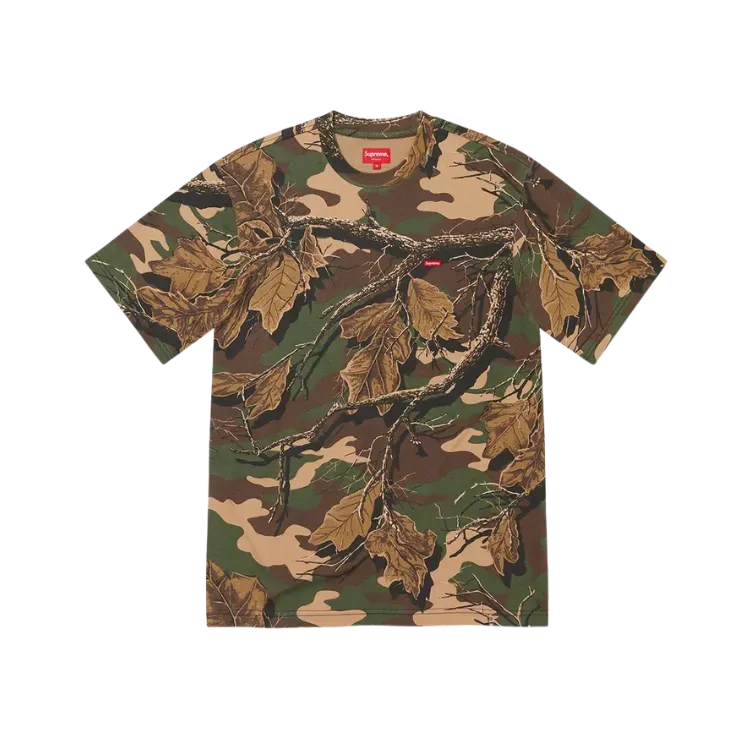 Camiseta Supreme Small Box Branch Woodland Camo FW22-W1