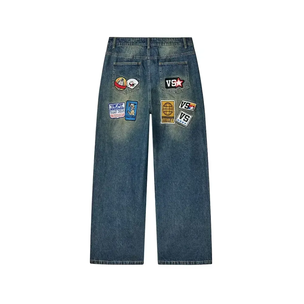 Calça Vale Lives Forever 1980s Painters Blue Denim foto 1