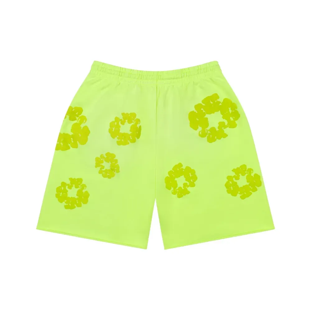 Conjunto Denim Tears Mono Cotton Wreath Fluorescent Green foto 4