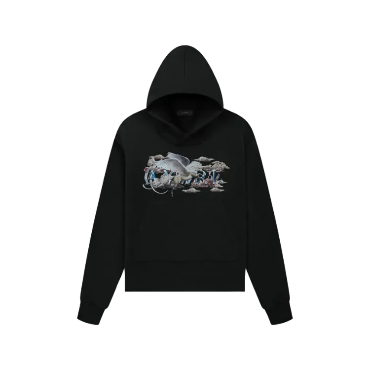 Moletom Amiri Graphic Print Pegasus Black