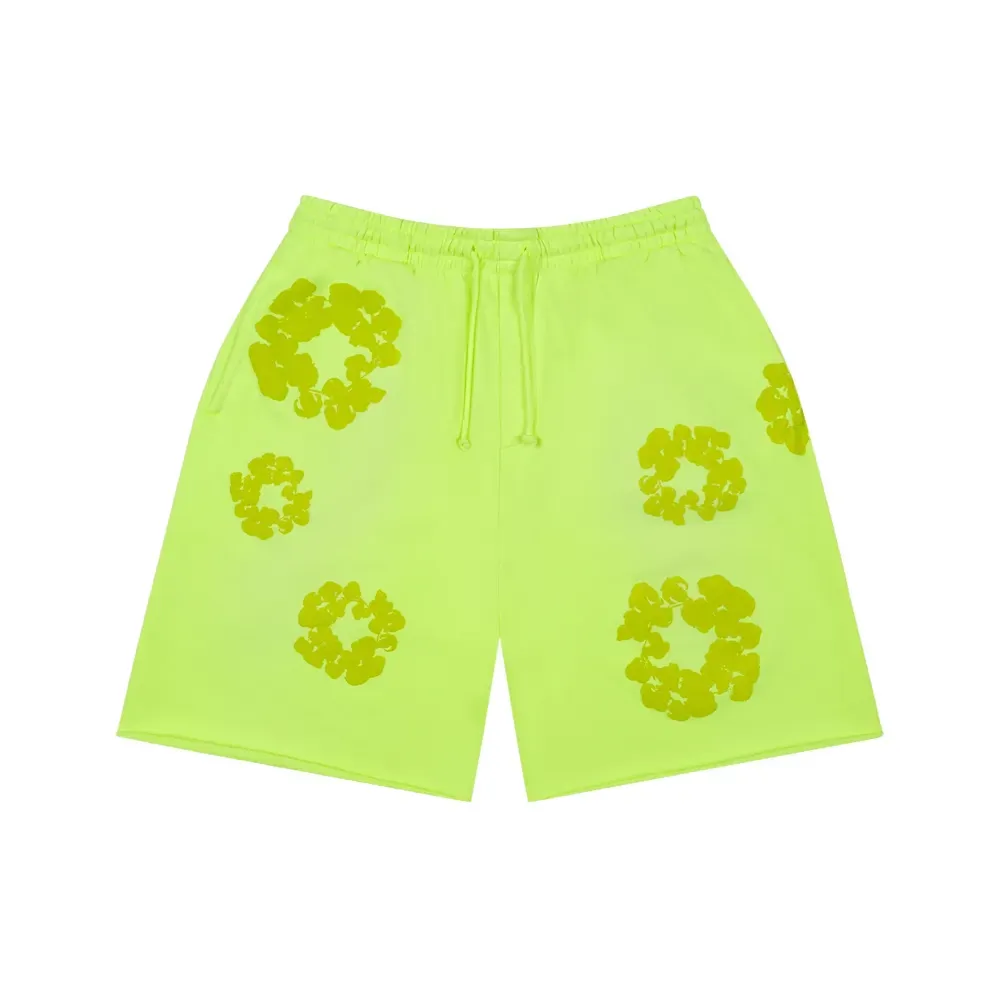 Conjunto Denim Tears Mono Cotton Wreath Fluorescent Green foto 3