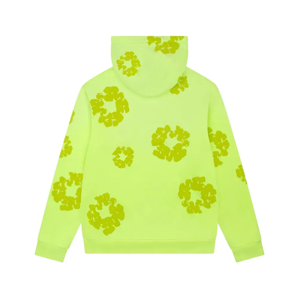 Conjunto Denim Tears Mono Cotton Wreath Fluorescent Green foto 2
