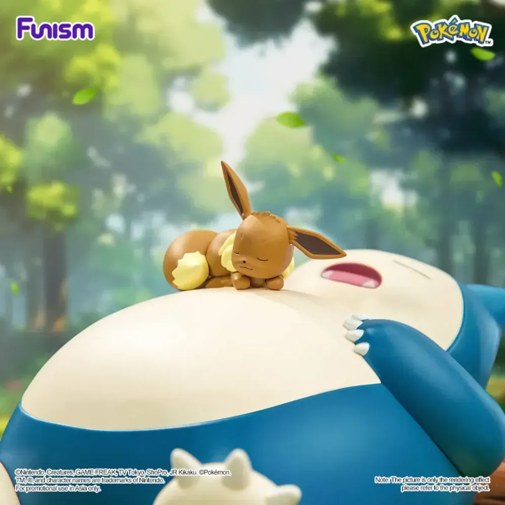 Pokémon x FUNISM Toy Snorlax & Eevee Prime Figure Good Buddy foto 3