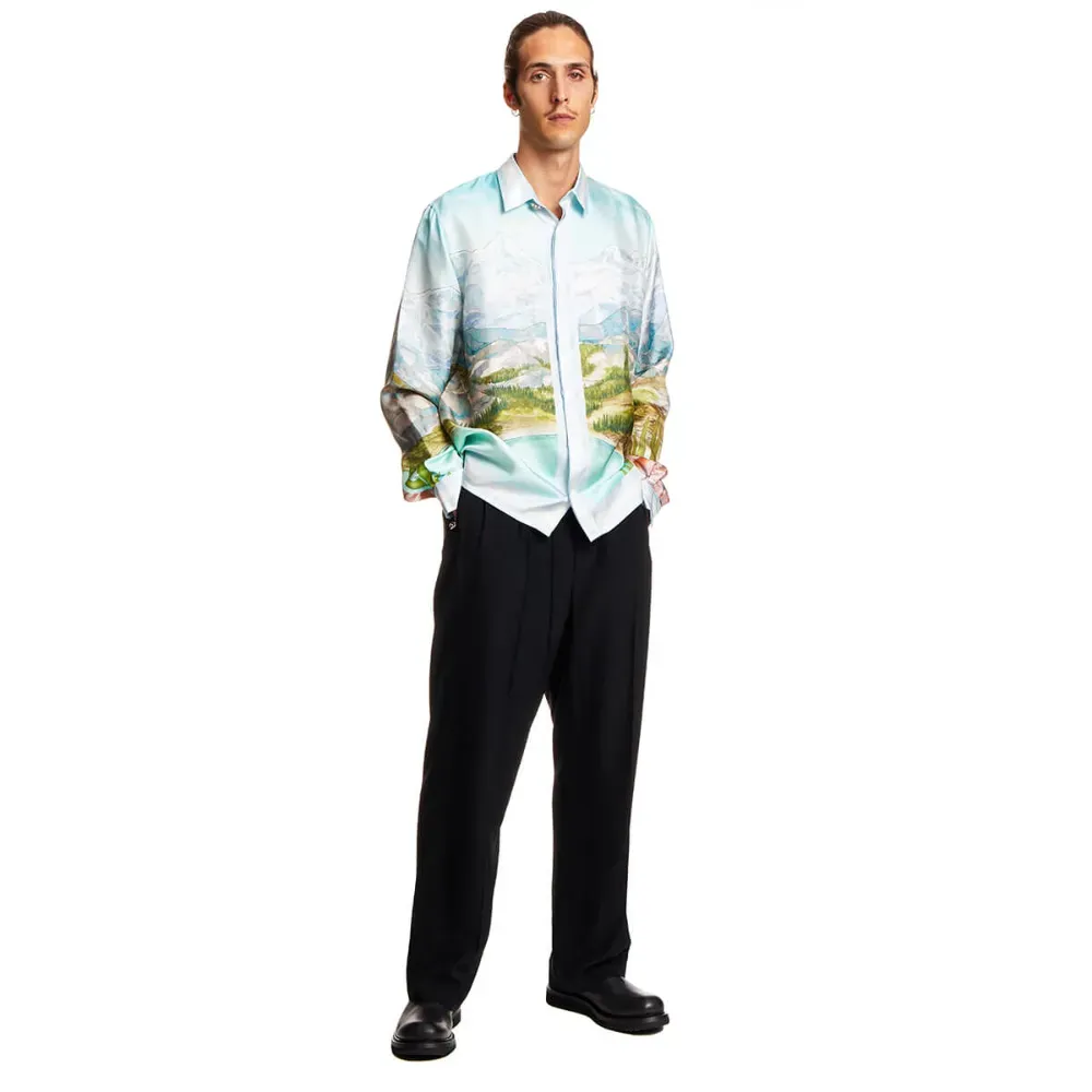 Camisa Casablanca Dalmatian a La Montange Light Blue foto 2