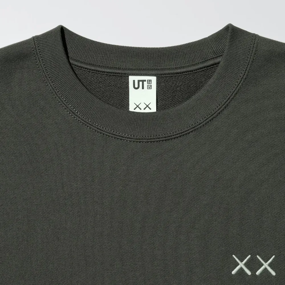 KAWS x Uniqlo Moletom Universe Earth Gray foto 3
