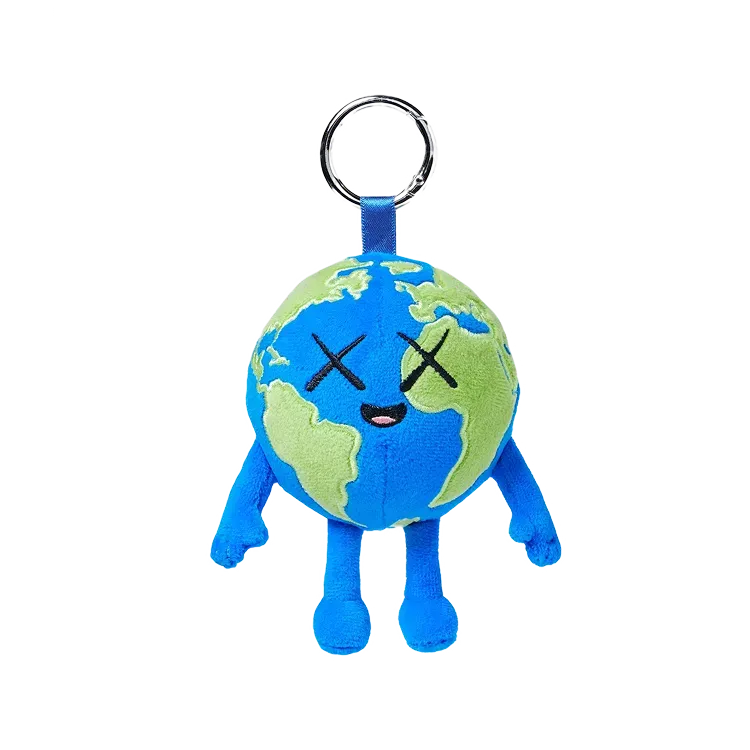 KAWS x Uniqlo Chaveiro Universe Charm Earth Blue