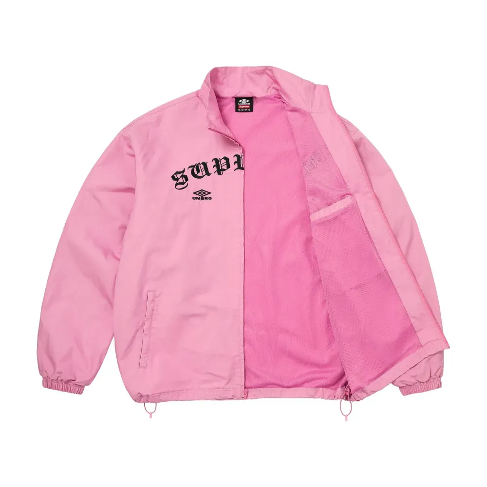 Umbro x Supreme Jaqueta Cotton Ripstop Track Pink FW26-W7 foto 1