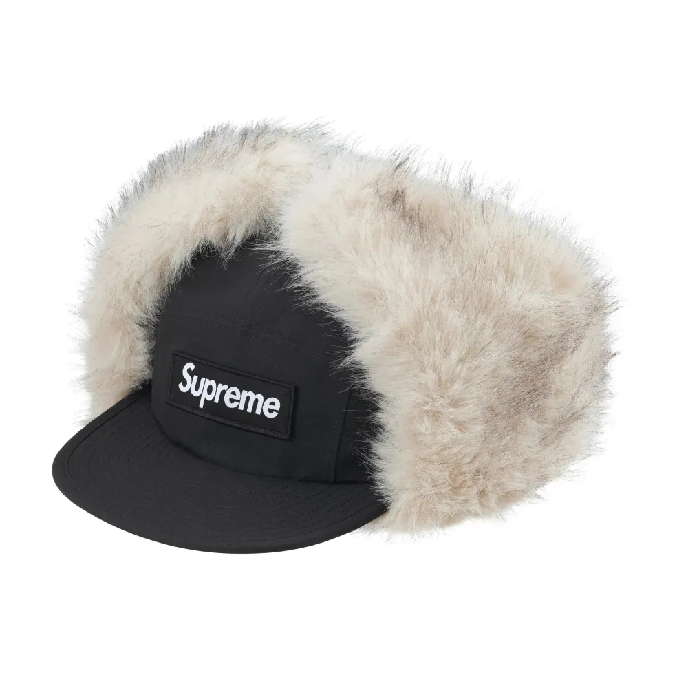 Boné Supreme GORE-TEX Earflap Camp Black FW26-W7 foto 3
