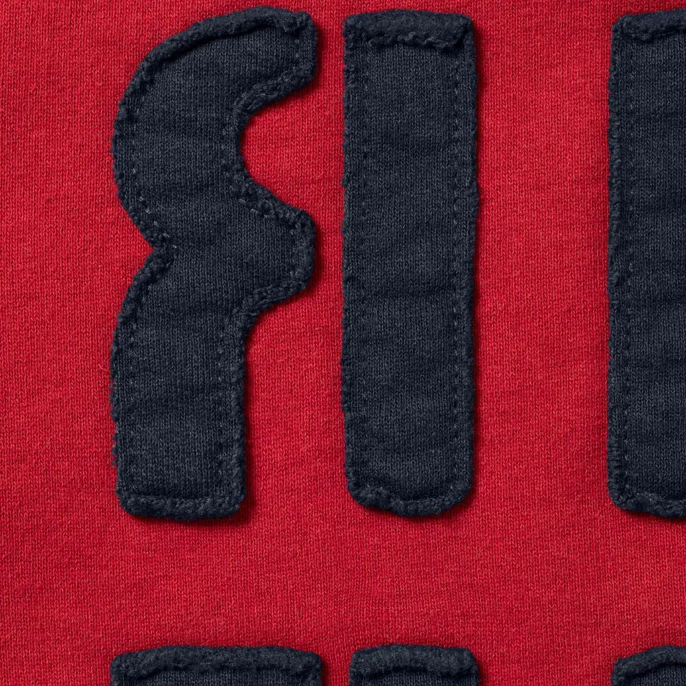 Moletom Supreme Mirrored Appliqué Hoodie Red FW26-W7 foto 2