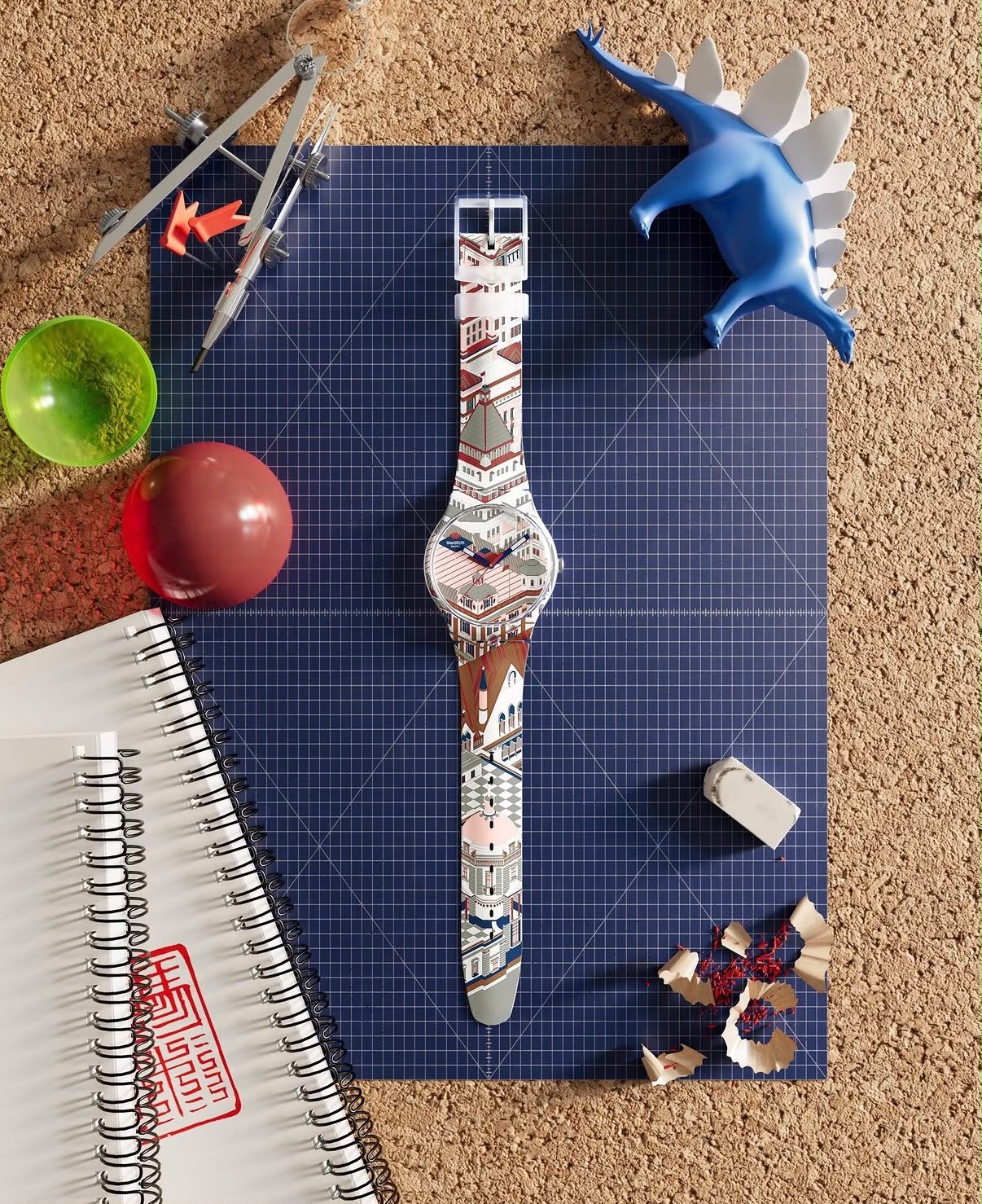 Arquitetura de Xangai inspira novo Swatch BUND-ASTIC assinado por Feng Bin