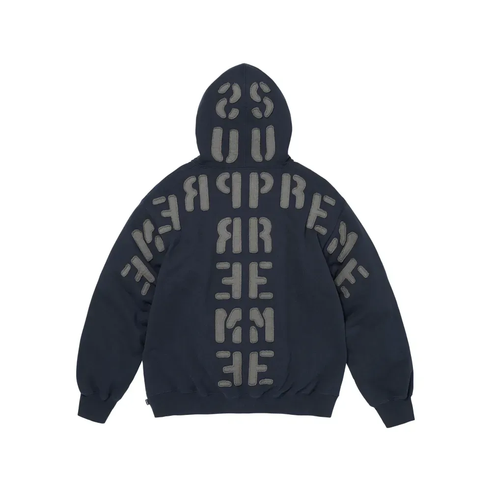 Moletom Supreme Mirrored Appliqué Hoodie Navy FW26-W7 foto 1