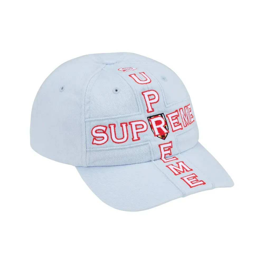 Boné Supreme Cross 6-Panel Light Blue FW26-W7 foto 1