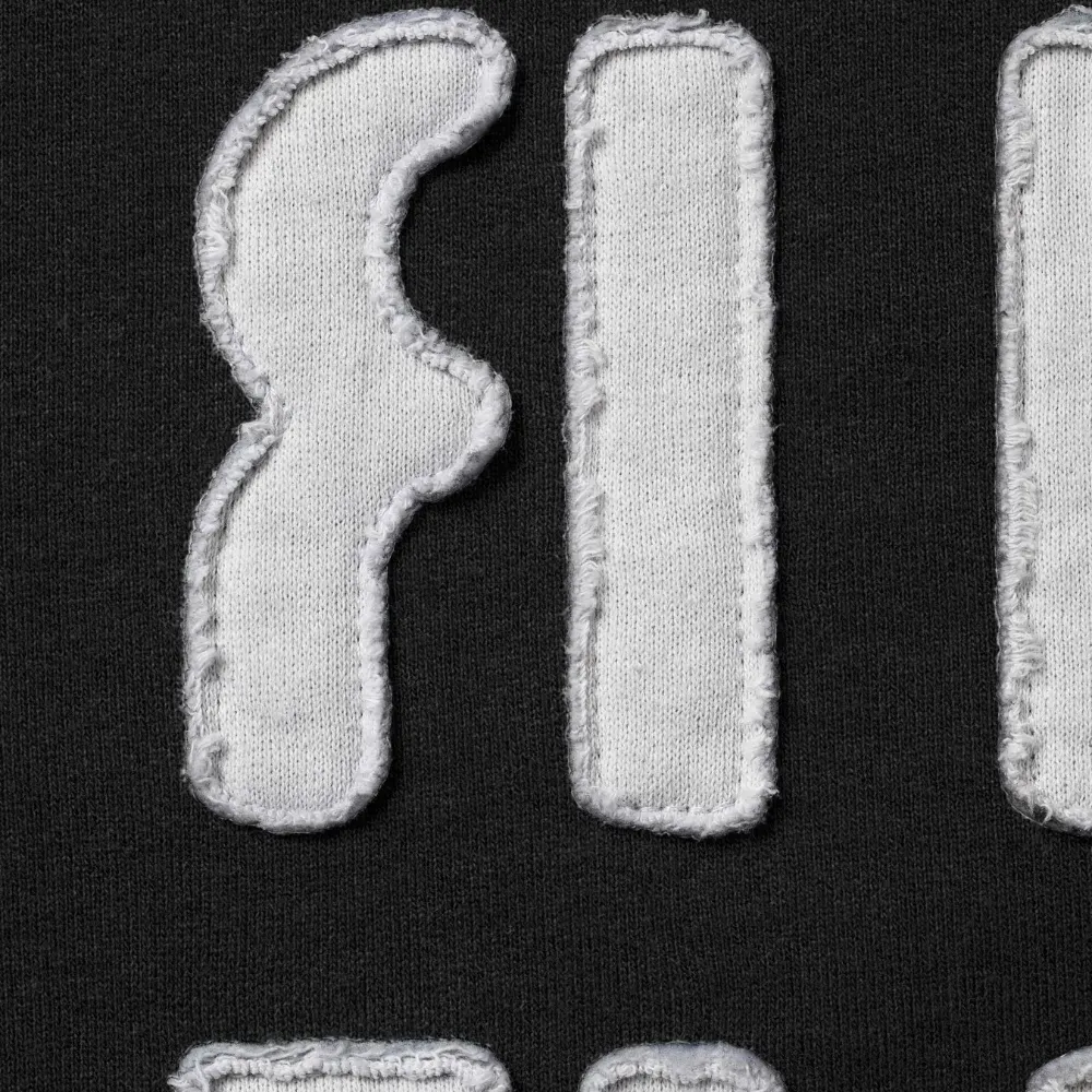 Moletom Supreme Mirrored Appliqué Hoodie Black FW26-W7 foto 2
