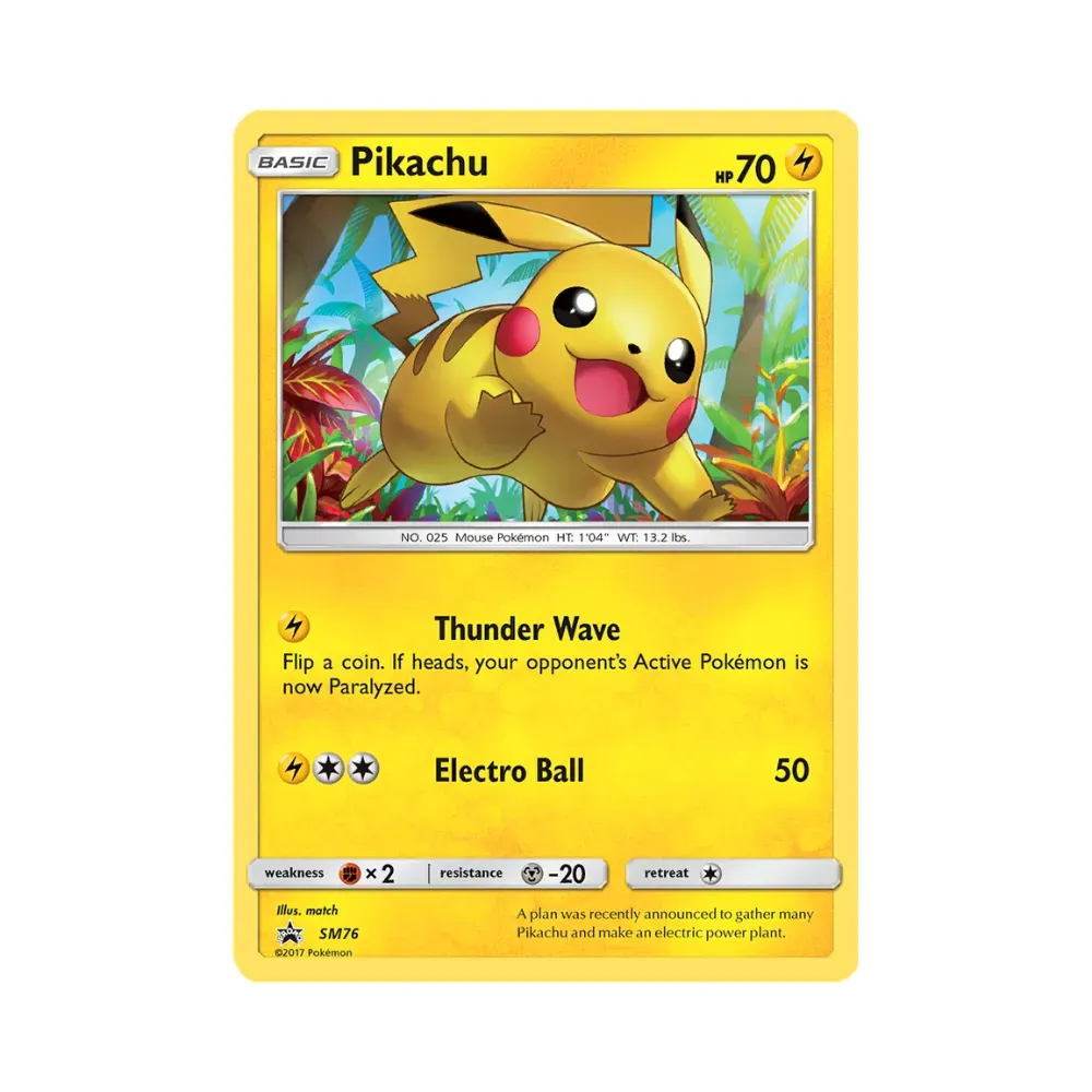 Pikachu (SM76) Sol e Lua Promos Pokémon TCG foto 1