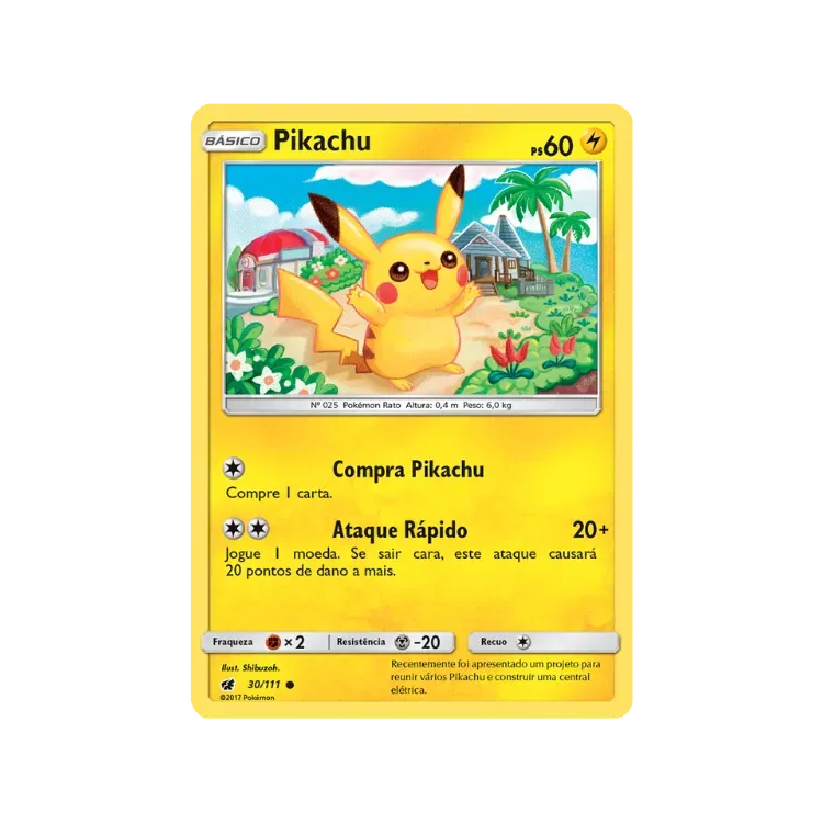 Pikachu (30/111) Invasão Carmim Pokémon TCG