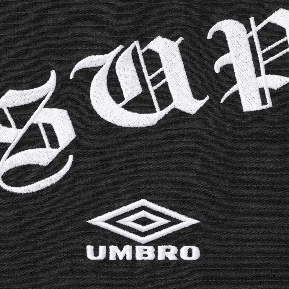 Umbro x Supreme Jaqueta Cotton Ripstop Track Black FW26-W7 foto 3
