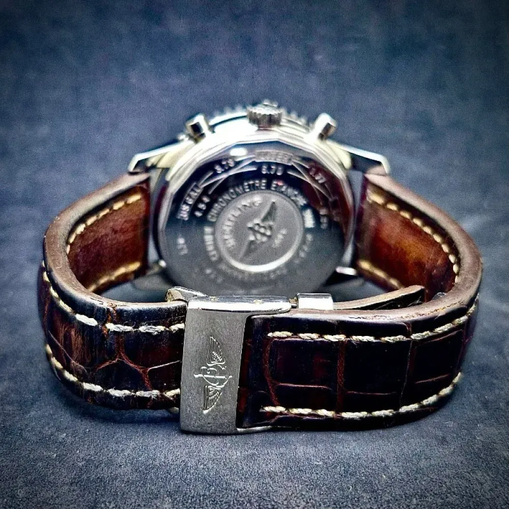 Relógio Breitling Navitimer Montbrillant Olympus Navy 43mm foto 3