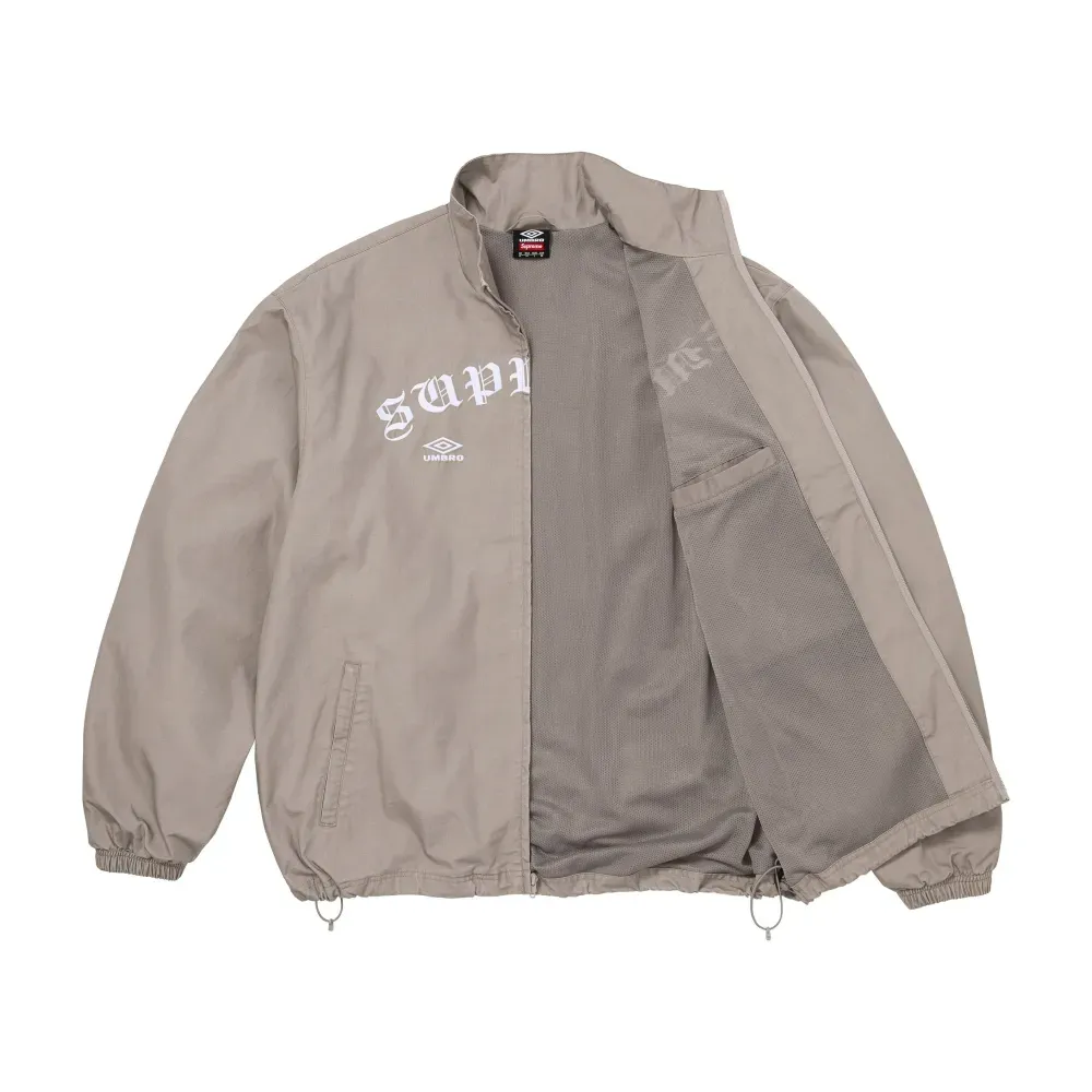 Umbro x Supreme Jaqueta Cotton Ripstop Track Grey FW26-W7 foto 1