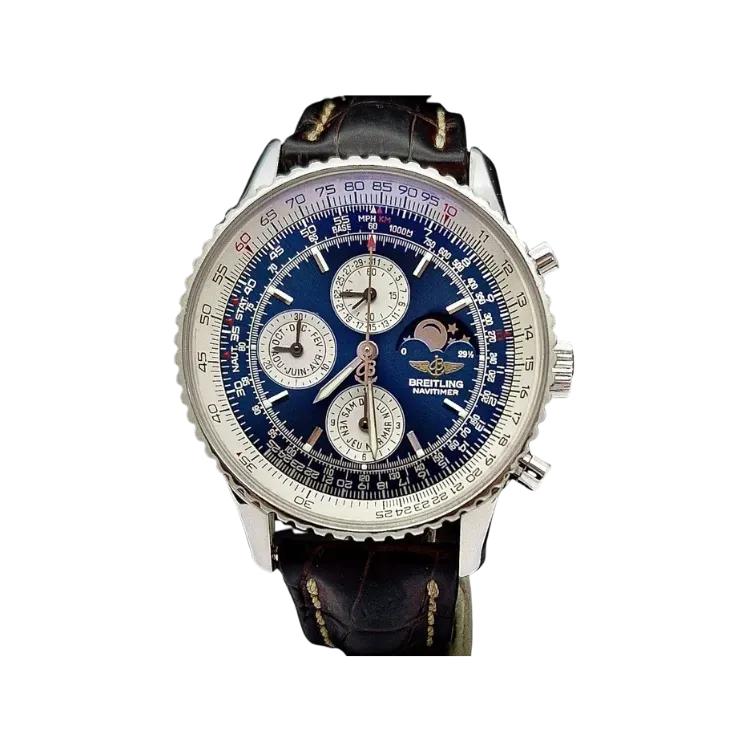 Relógio Breitling Navitimer Montbrillant Olympus Navy 43mm