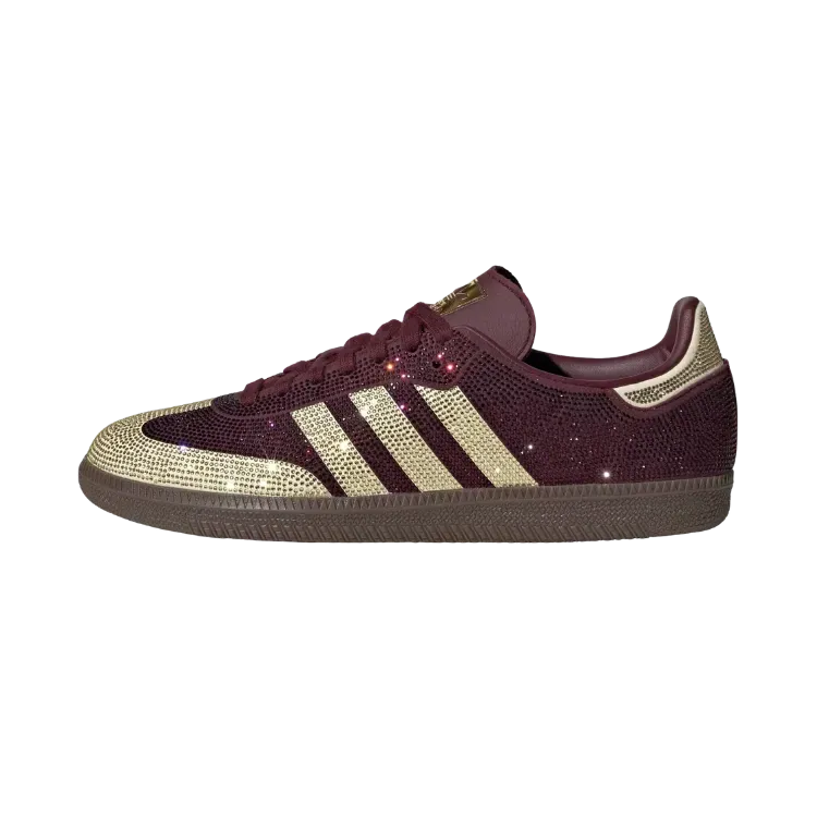 adidas Samba OG Rhinestone Maroon Warm Vanilla Gum