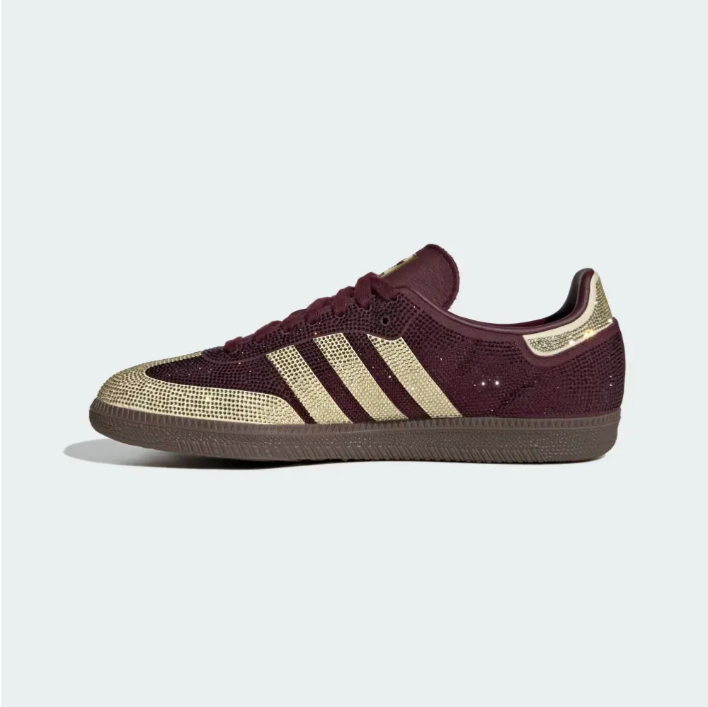 adidas Samba OG Rhinestone Maroon Warm Vanilla Gum foto 3
