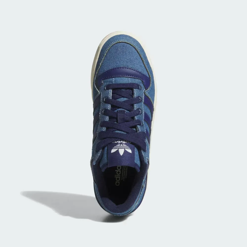 adidas Forum Bold Stripes Dark Blue Cream White foto 2