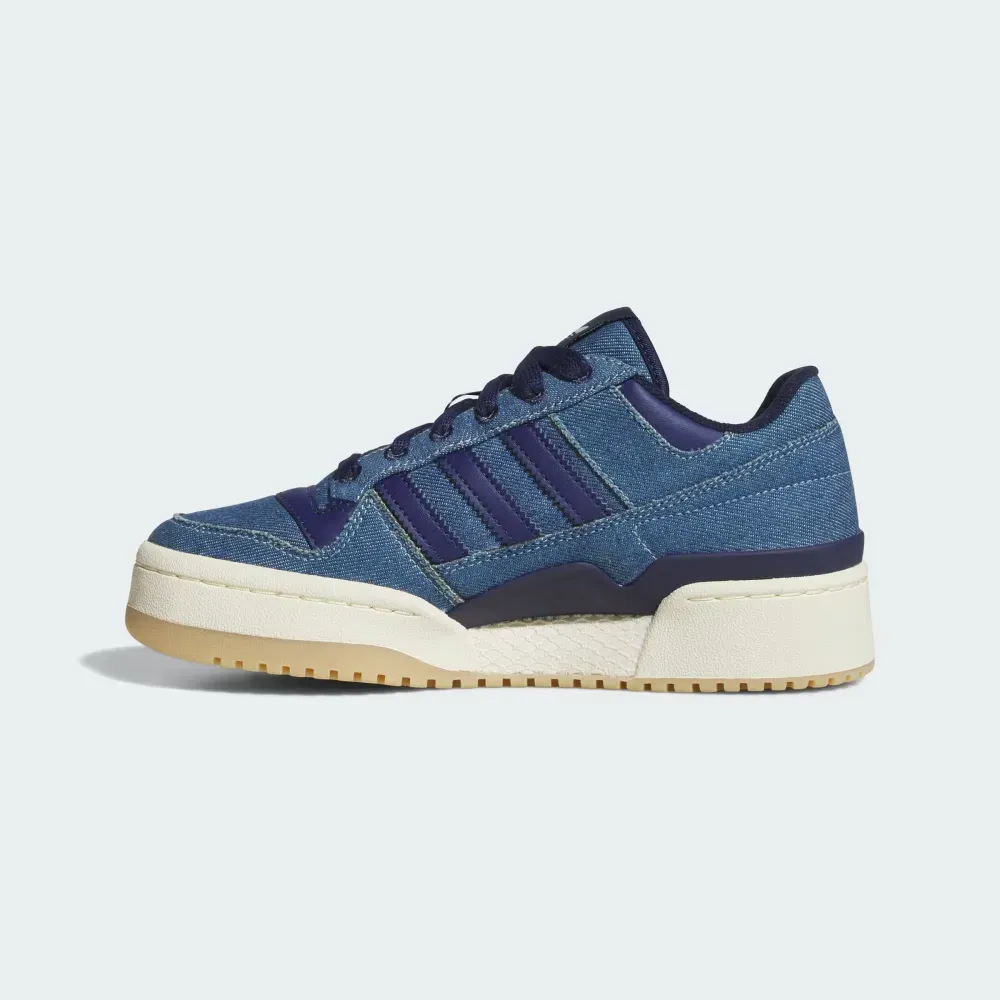 adidas Forum Bold Stripes Dark Blue Cream White foto 3