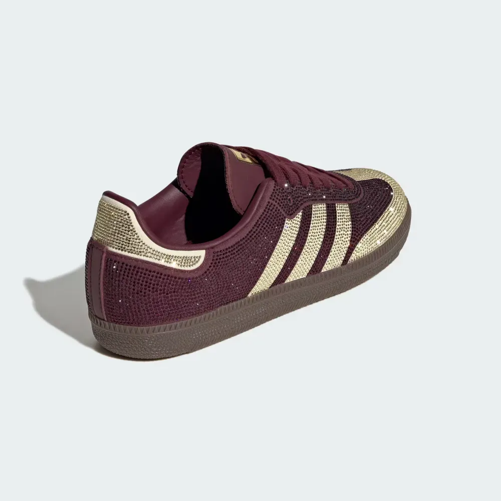 adidas Samba OG Rhinestone Maroon Warm Vanilla Gum foto 4