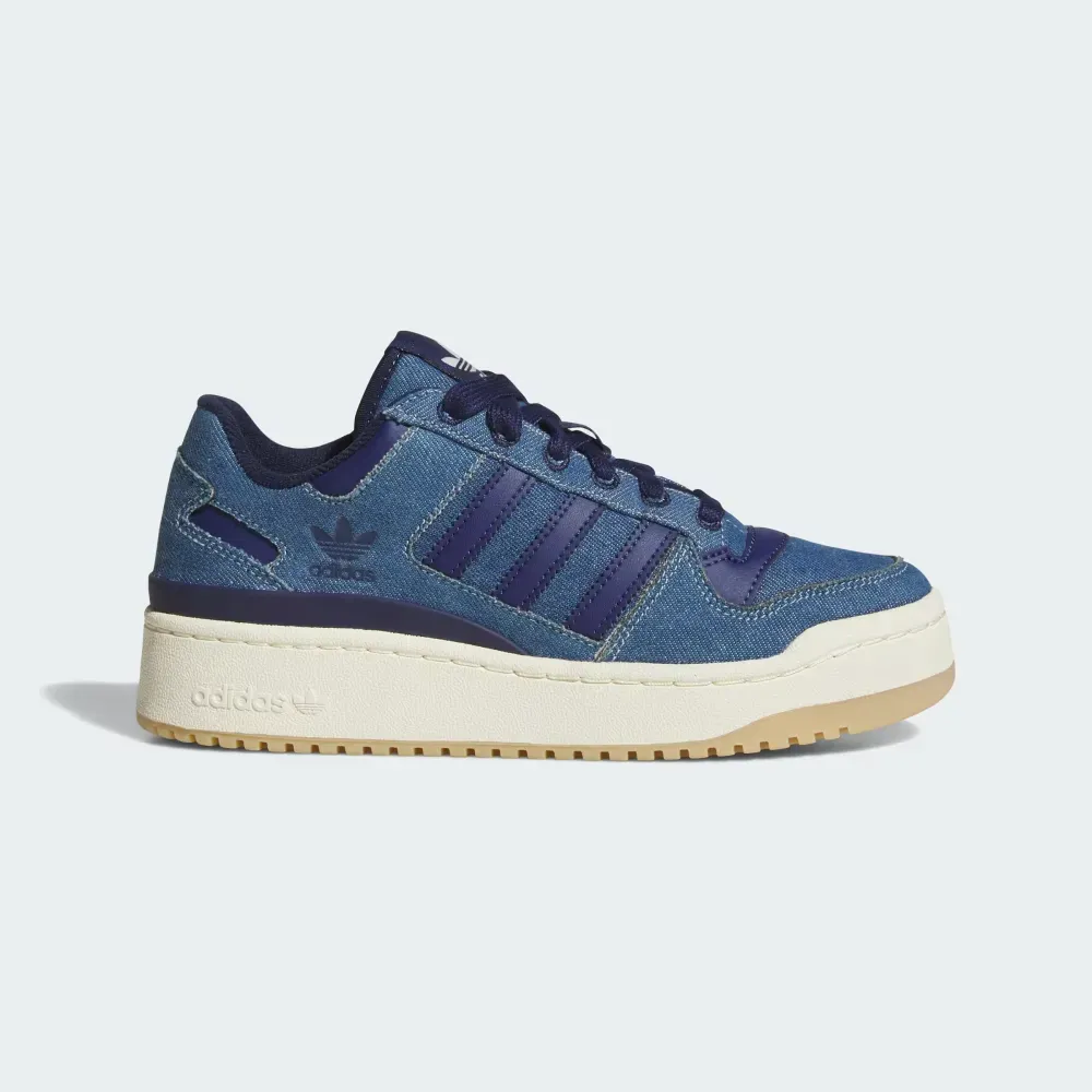adidas Forum Bold Stripes Dark Blue Cream White foto 1