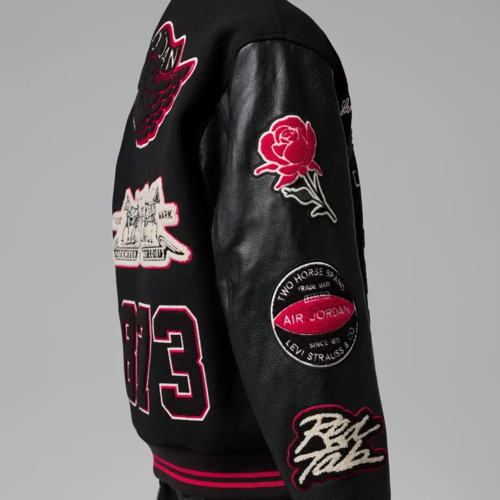 Levi's x Air Jordan Jaqueta Varsity Black (Asian Sizing) foto 2