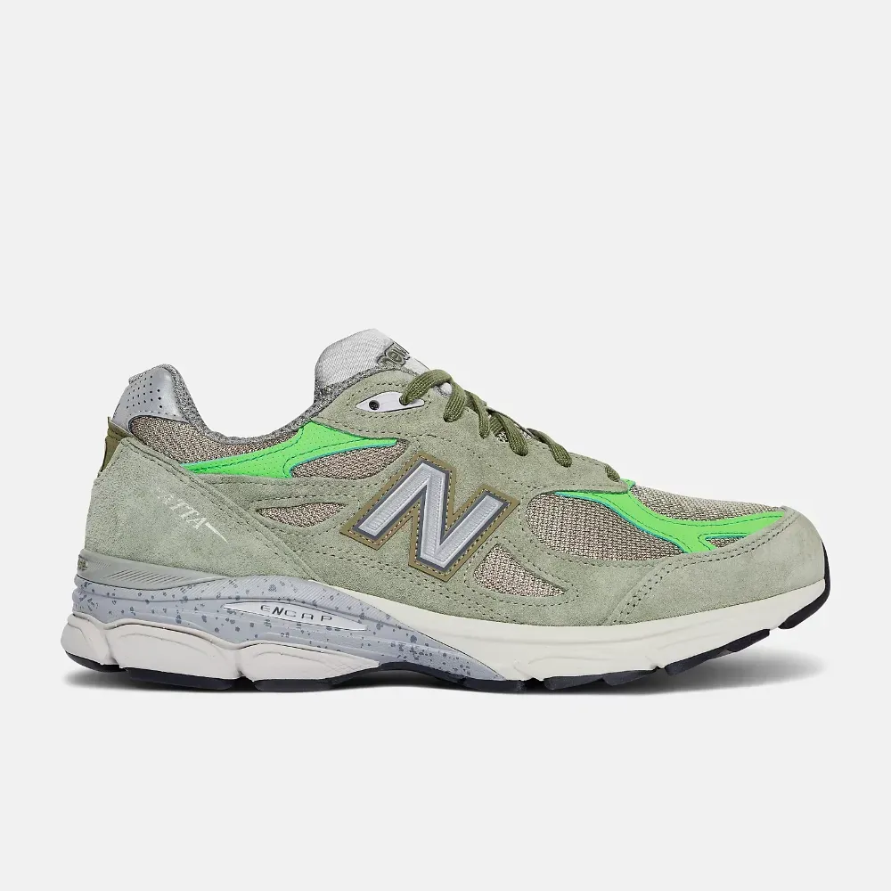 Patta x New Balance 990v3 MiUSA Keep Your Family Close Olive foto 1