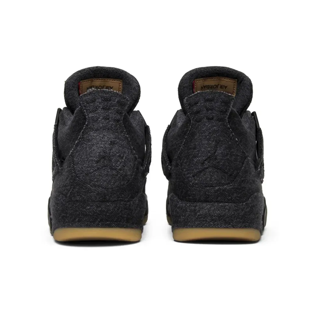 Levi's x Air Jordan 4 Retro Black foto 3