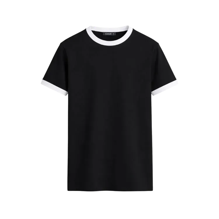 Camiseta Ermek Label Bicolor Black