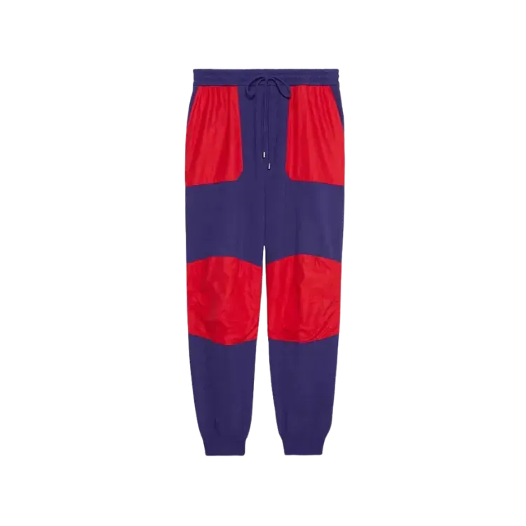 The North Face x Gucci Calça Jogging Blue Red