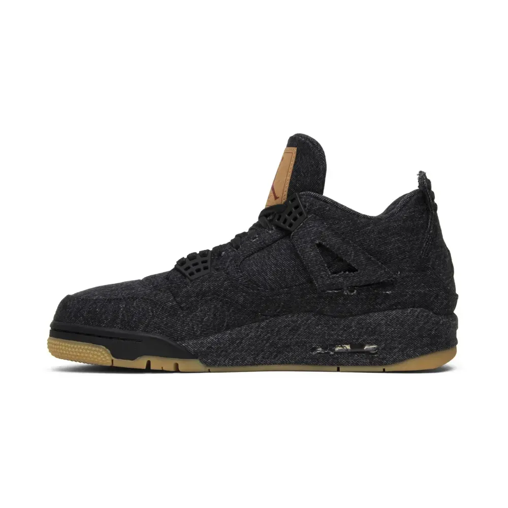Levi's x Air Jordan 4 Retro Black foto 2