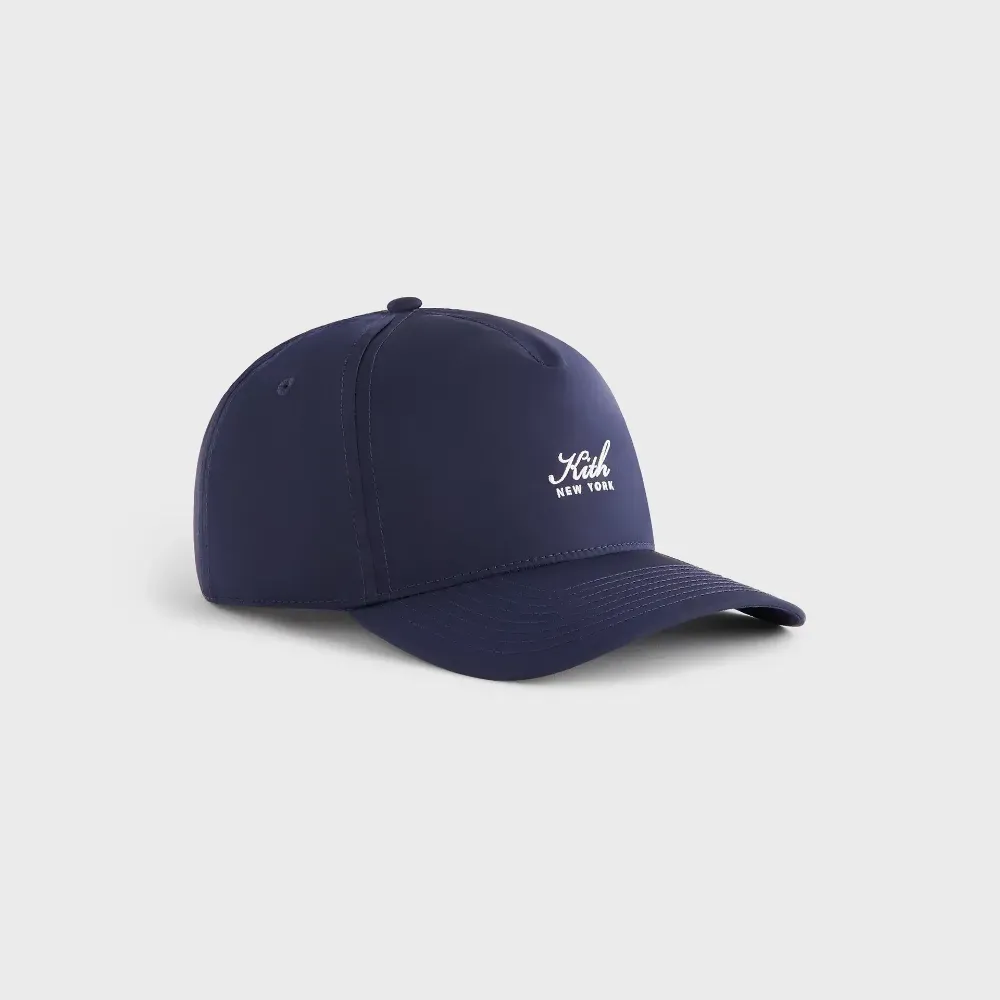 Boné Kith Script Wrinkle Nylon Snapback Nocturnal foto 1