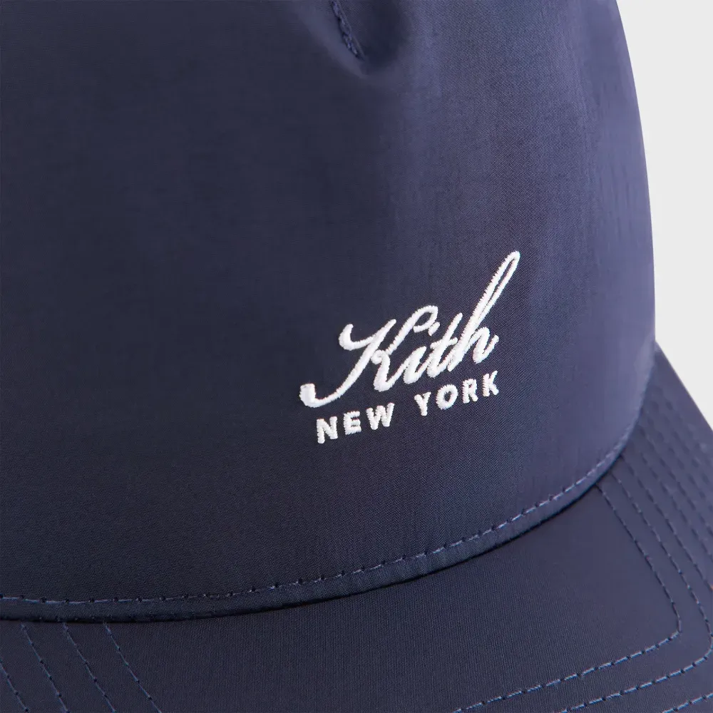 Boné Kith Script Wrinkle Nylon Snapback Nocturnal foto 4