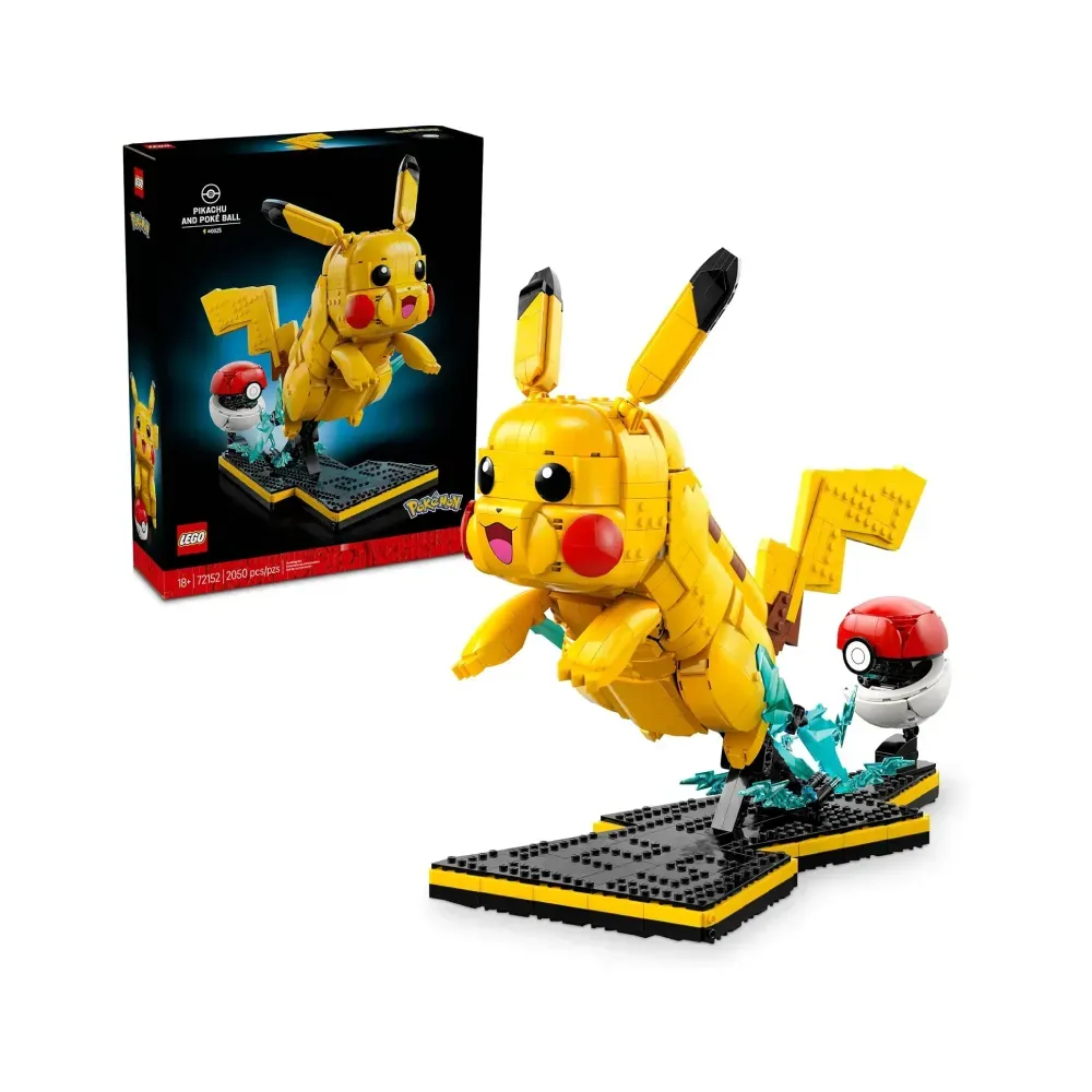 LEGO Pokémon Pikachu and Poké Ball #72152 — grande, Novo